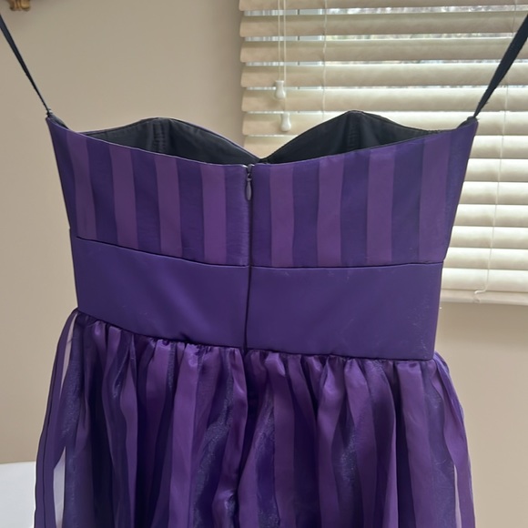 C.W. Designs Purple Girls Formal Strapless Dress - Picture 4 of 8